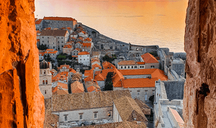 Sunset in the mountains